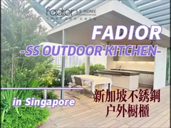 ミニマリスト ステンレス 屋外 キッチン キャビネット ブラック クォーツ テーブル 島