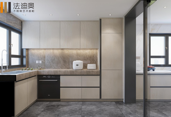 Quartz Countertop Modern Style Kitchen Cabinets  For A Timeless Look