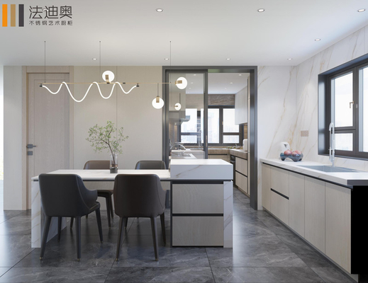 Quartz Countertop Modern Style Kitchen Cabinets  For A Timeless Look