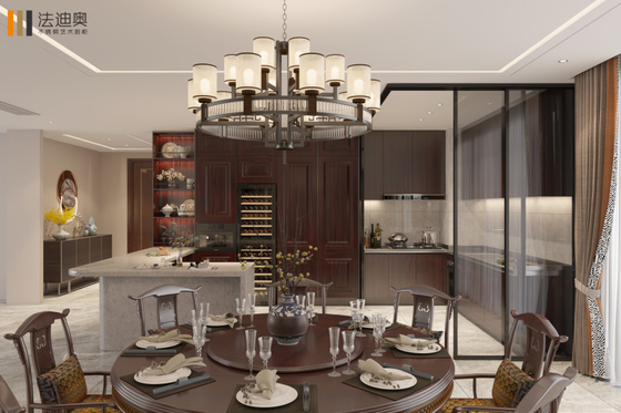 Non Formaldehyde European Style Kitchen Cabinets With Dual Function Space Divider