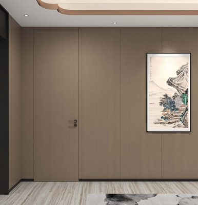 Dark Wood Grain Stainless Steel Decorative Wall Panel Eco Friendly