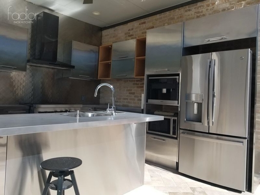 OEM Outdoor Kitchen Stainless Steel Sink Cabinet With Integrated Modern Appliances