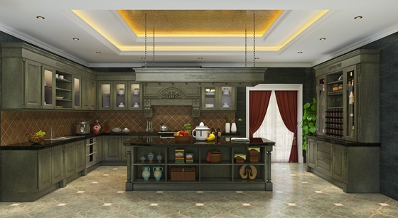 Nature-Inspired Elegance And Timeless Sophistication Forest Green Kitchen Cabinets