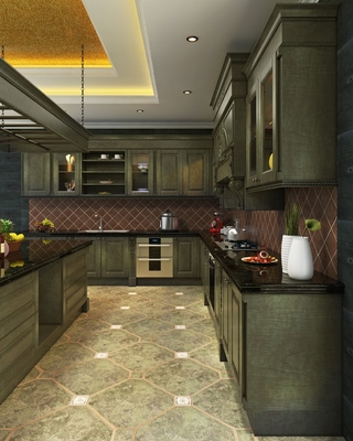 Nature-Inspired Elegance And Timeless Sophistication Forest Green Kitchen Cabinets
