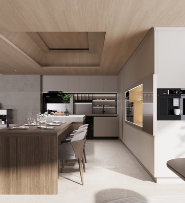 Luxury Stainless Steel Modern Kitchen Cabinet With Sustainable Design Functionality And Elegance
