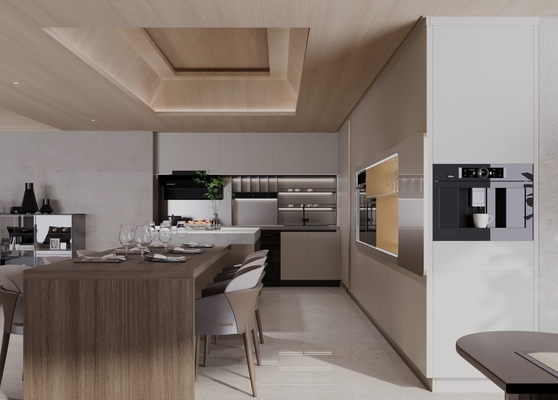 Luxury Stainless Steel Modern Kitchen Cabinet With Sustainable Design Functionality And Elegance