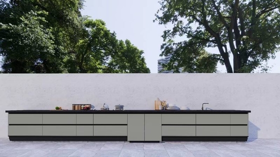 Fadior Mung Bean Gray Weatherproof And Stylish Outdoor Stainless Steel Cabinet