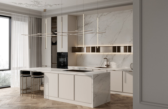 European Kitchen Cabinets Minimalist Line Aesthetics With Ample Storage
