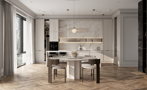 European Kitchen Cabinets Minimalist Line Aesthetics With Ample Storage