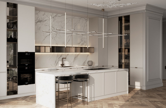 European Kitchen Cabinets Minimalist Line Aesthetics With Ample Storage