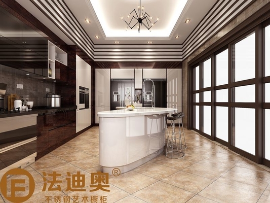 Modern Kitchen Cabinet Dark Wood Elegance With A Butterfly Island Design