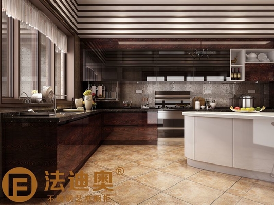 Modern Kitchen Cabinet Dark Wood Elegance With A Butterfly Island Design