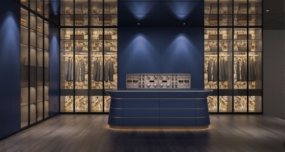 Luxe Wave Walk - In Closet Modern Sophistication Meets Functional Elegance