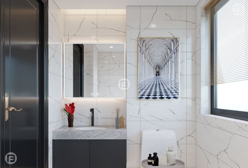 Fadior Customized Meridian Gray Stainless Steel Bathroom Vanity Cabinet