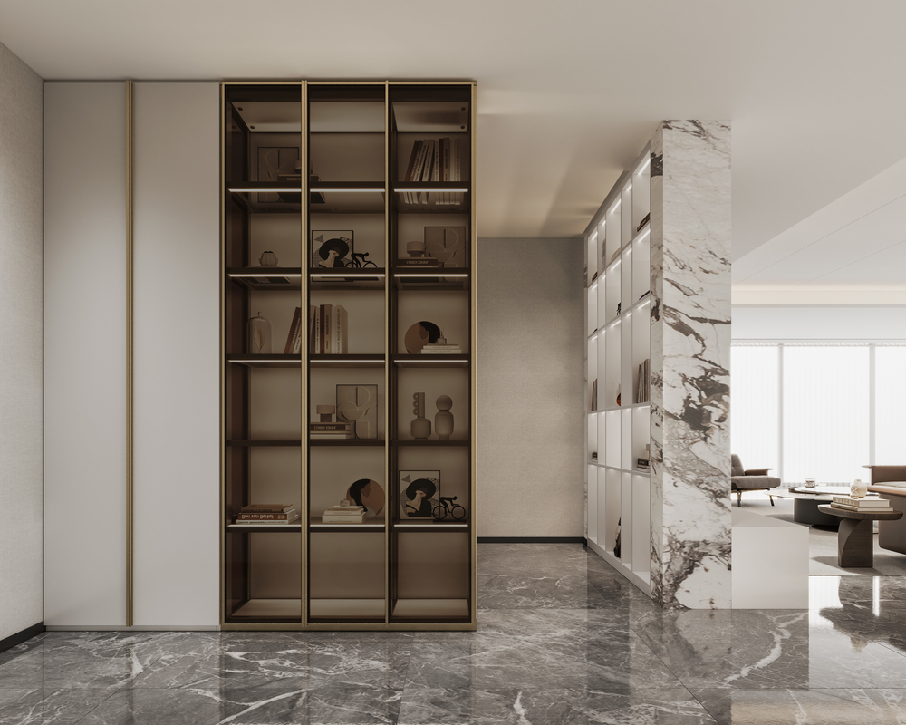Maximum Functionality Shoe Storage Cabinet Entry Hall Cupboard With LED Lights